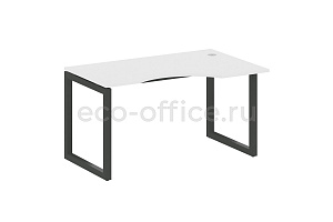 Стол криволинейный правый METAL SYSTEM QUATTRO 5x5 50БО.СА-2 Пр Белый / Антрацит металл фото