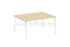 Стол переговорный (1 столешница) METAL SYSTEM STYLE БА.ПРГ-1.4 Акация Лорка / Белый металл фото
