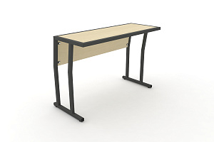 Стол учебный двухместный с царгой DESK DK-1100SP Клён / Антрацит металл фото