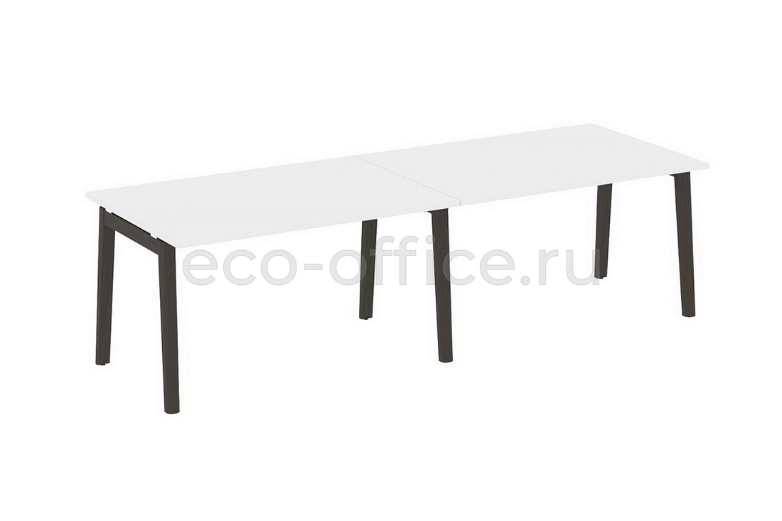 Стол переговорный (2 столешницы) ONIX WOOD OW.PRG-2.3 Белый Бриллиант / Дуб Тёмный  стоимость