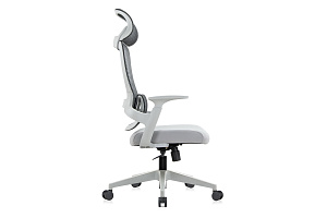 Кресло руководителя RV Chair JOB 6246A-HS Серая сетка / Серая ткань фото