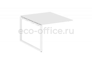 Проходной наборный элемент переговорного стола METAL SYSTEM STYLE БО.ППРГ-1 Белый / Белый металл фото
