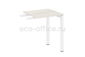 Приставной элемент на П-образном м/к METAL SYSTEM QUATTRO 5x5 50БП.ПР-1 Дуб Наварра / Белый металл фото