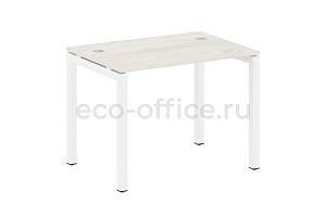 Стол письменный METAL SYSTEM QUATTRO 5x5 50БП.СП-1 Дуб Наварра / Белый металл фото