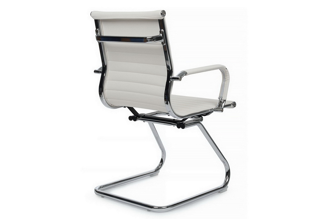 Конференц-кресло RV Chair HUGO 6002-3E Белая экокожа  стоимость
