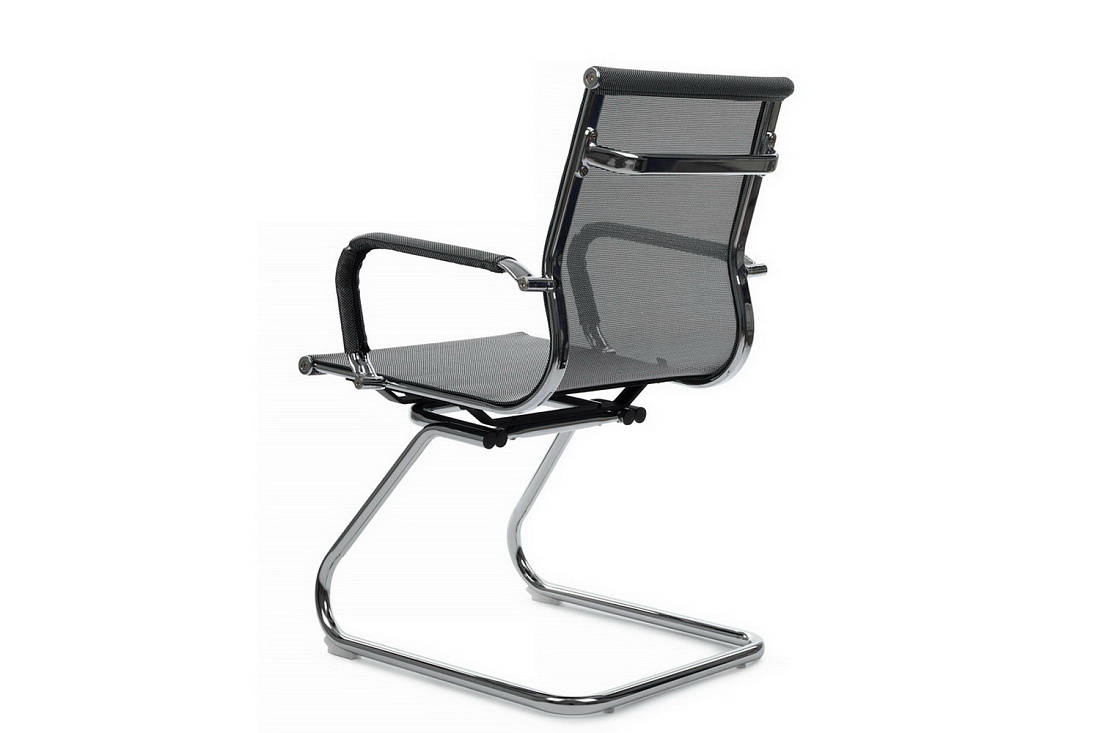Конференц-кресло RV Chair HUGO 6001-3E Серебристо-серая сетка  стоимость