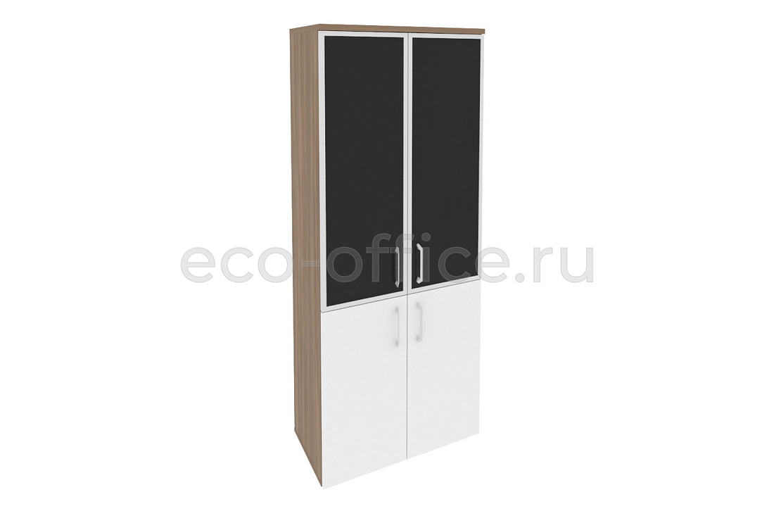 Шкаф высокий широкий ONIX O.ST-1.2 R black Дуб Аризона / Белый Бриллиант купить в Москве