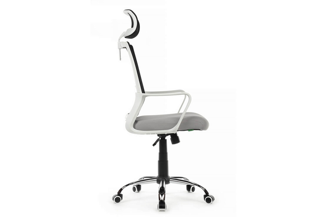 кресло rv chair mint 1029hw чёрная сетка / серая ткань фото