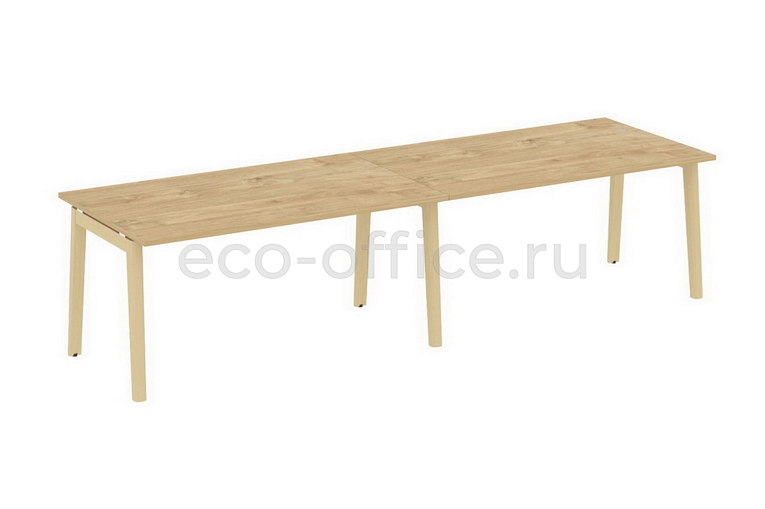 Стол переговорный (2 столешницы) ONIX WOOD OW.PRG-2.4 Тиквуд Светлый / Дуб Светлый  стоимость