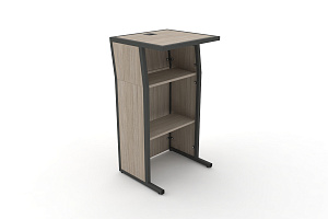 Трибуна DESK DK-TR Дуб Аттик / Антрацит металл фото
