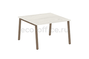 Стол переговорный (1 столешница) METAL SYSTEM STYLE БА.ПРГ-1.2 Дуб Наварра / Мокко металл фото