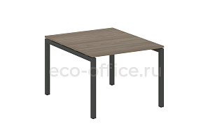 Стол переговорный (1 столешница) METAL SYSTEM QUATTRO 5x5 50БП.ПРГ-1.1 Вяз Благородный / Антрацит металл фото