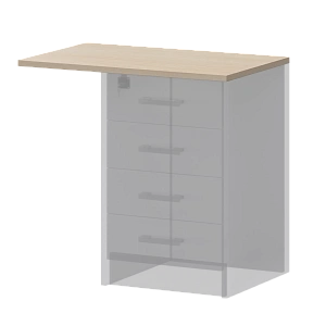 Крышка к приставным тумбам Protech А-706.Ф Бук фото