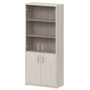 Шкаф комбинированный с тонированным стеклом Protech А-310/А-стл310тон Ясень шимо фото