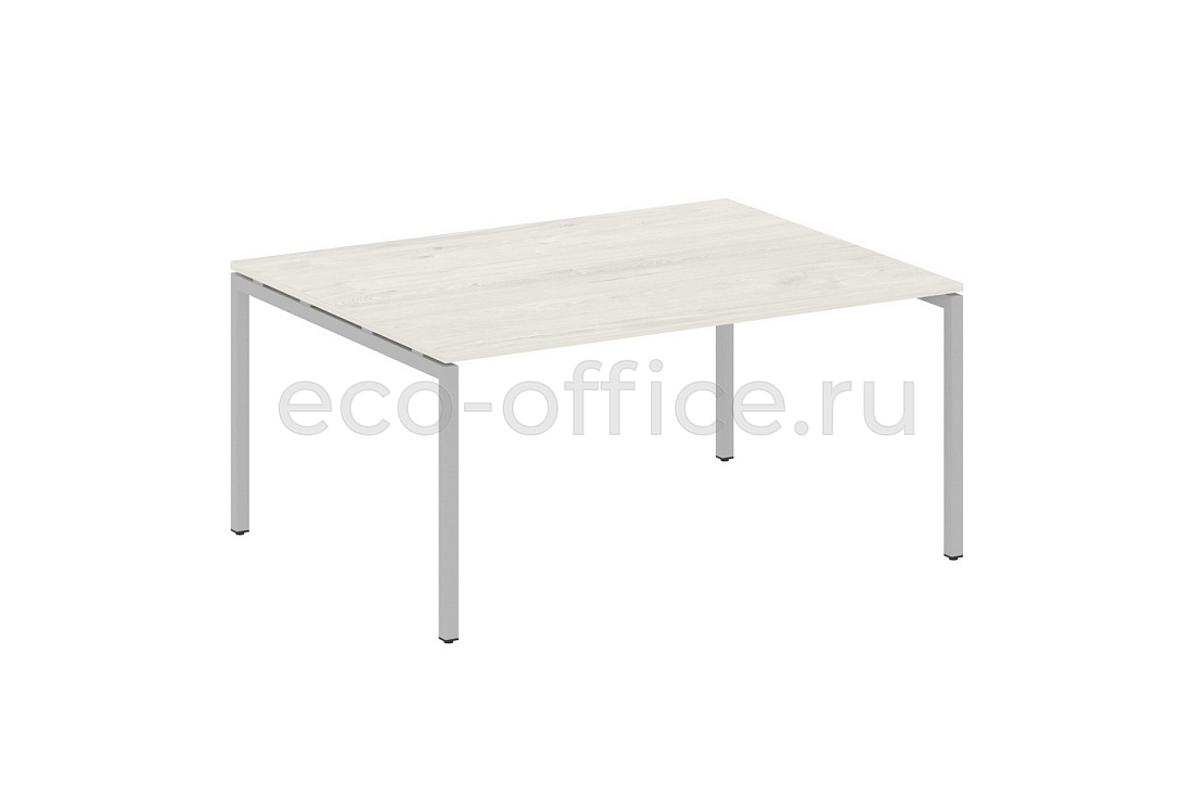 Стол переговорный (1 столешница) METAL SYSTEM QUATTRO 4x4 40БП.ПРГ-1.4 Дуб Наварра / Серый металл  стоимость