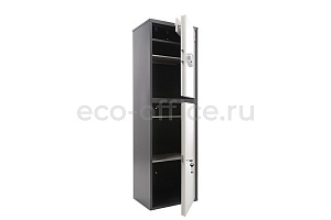Шкаф бухгалтерский AIKO SL-150/2T EL Графит (RAL 7024) / Светло-серый (RAL 7038) фото