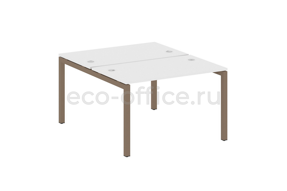 Рабочая станция METAL SYSTEM QUATTRO 5x5 50БП.РАС-СП-2.2 Белый / Мокко металл купить в Москве