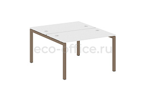 Рабочая станция METAL SYSTEM QUATTRO 5x5 50БП.РАС-СП-2.2 Белый / Мокко металл фото