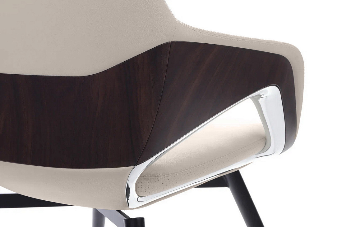 Конференц-кресло RV Design AURA-ST FK005-C Светло-бежевая кожа  стоимость