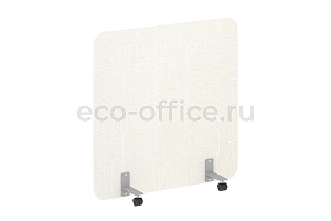 Перегородка на металлических опорах, на роликах R-LINE SOFT AP.R-120-120 Рогожка Romeo 01 / Серый металл фото