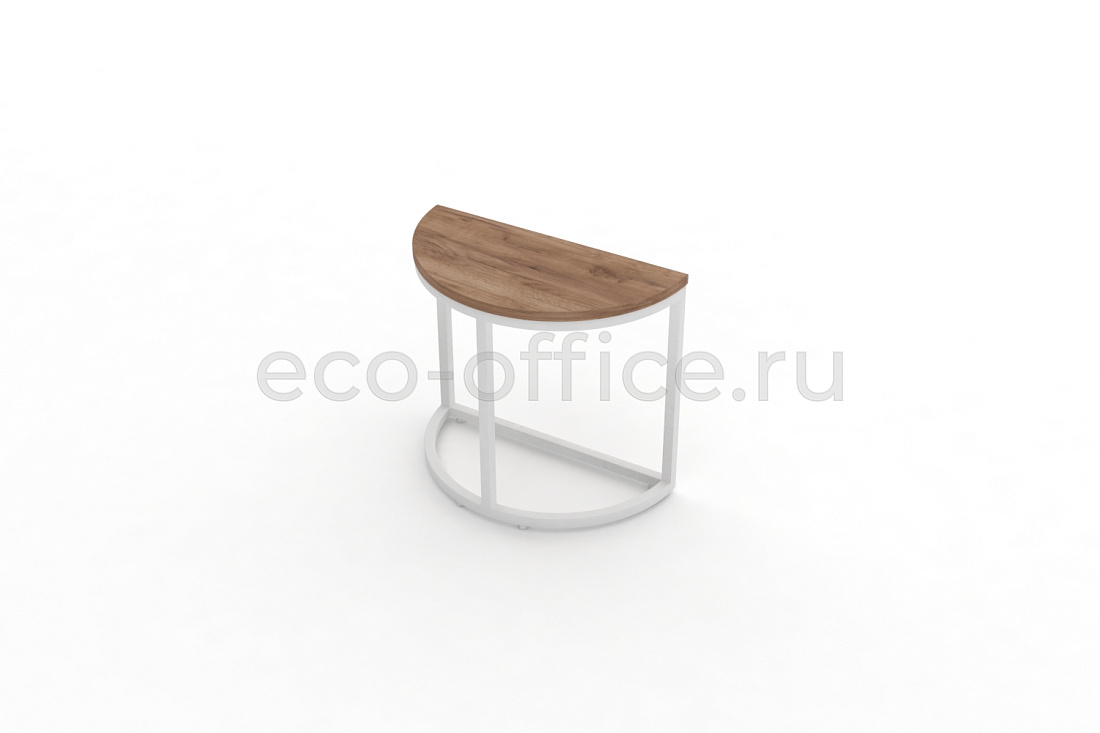 Стол журнальный SLICE-450 Дуб Табак / Белый металл  стоимость
