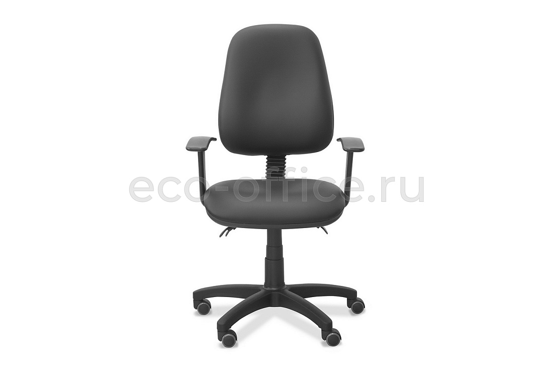 Кресло офисное ЭЛЬЗА Т Чёрная экокожа  стоимость