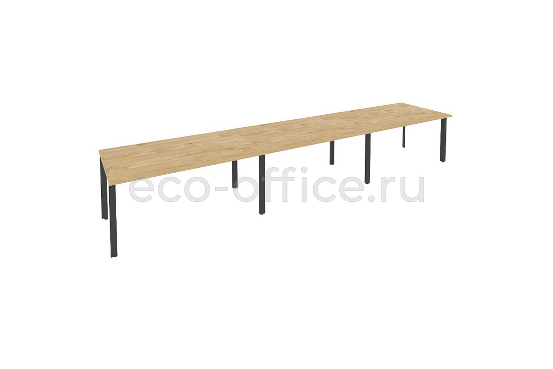 Стол переговорный (3 столешницы) ONIX O.MP-PRG-3.4 Тиквуд Светлый / Антрацит металл  стоимость