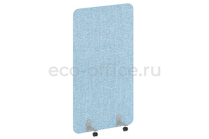 Перегородка на металлических опорах, на роликах R-LINE SOFT AP.R-100-180 Рогожка Romeo 01 / Серый металл фото