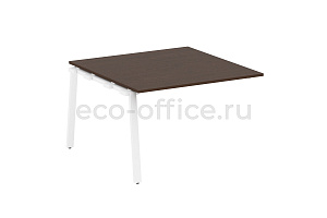 Проходной наборный элемент переговорного стола METAL SYSTEM STYLE БА.ППРГ-2 Венге Цаво / Белый металл фото