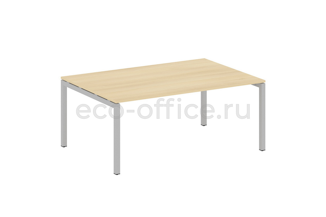Стол переговорный (1 столешница) METAL SYSTEM QUATTRO 5x5 50БП.ПРГ-1.5 Акация Лорка / Серый металл  стоимость