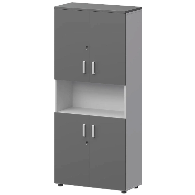 шкаф protech смш-58д4 тип2 белый/графит фото