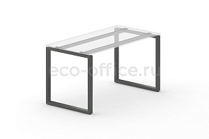 Металлокаркас на O-образных опорах 60x30 для стола 1000*720 Антрацит металл фото