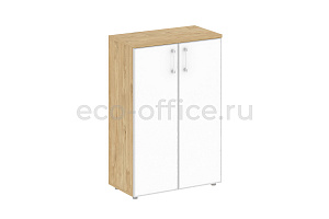 Шкаф средний широкий SHIFT SK.ST-2.4R white Тиквуд Светлый фото