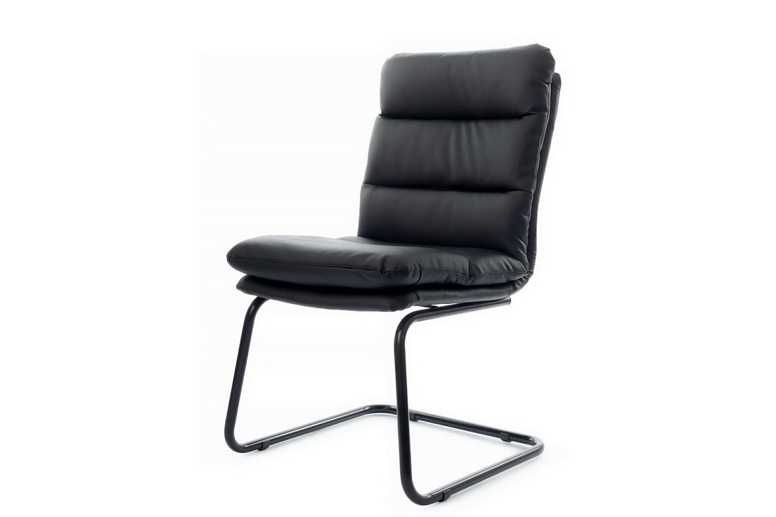 кресло rv chair pegas ps-919 чёрная экокожа / чёрный металл фото