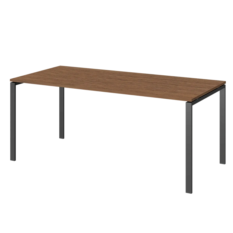 стол на металлокаркасе для заседаний protech ам-0058 орех/антрацит фото
