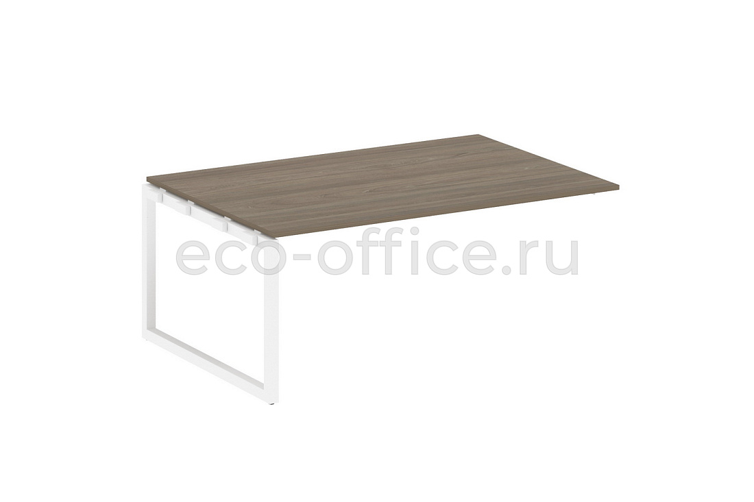 Проходной наборный элемент переговорного стола METAL SYSTEM QUATTRO 5x5 50БО.ППРГ-5 Вяз Благородный / Белый металл  стоимость