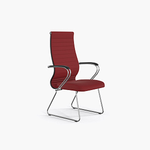 Конференс-кресло Sit 10 B2-119K - UMF(X1) /Kb02/Wh00/K3cL(F55) (Красный) фото