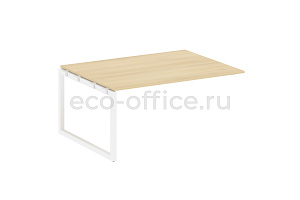 Проходной наборный элемент переговорного стола METAL SYSTEM QUATTRO 5x5 50БО.ППРГ-4 Акация Лорка / Белый металл фото