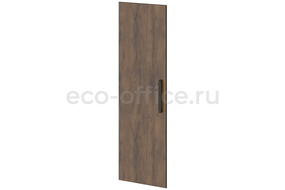 Дверь высокая левая GRACE L-039 L Дуб Линдберг тёмный / Tasso Nero  стоимость