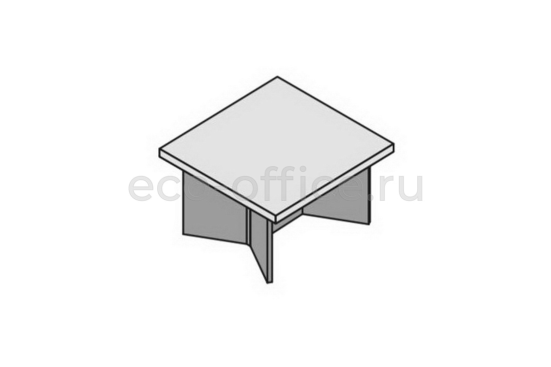 Журнальный стол квадратный (меламин) ELITE 174180 Light poplar / Black (Cod.10)  стоимость