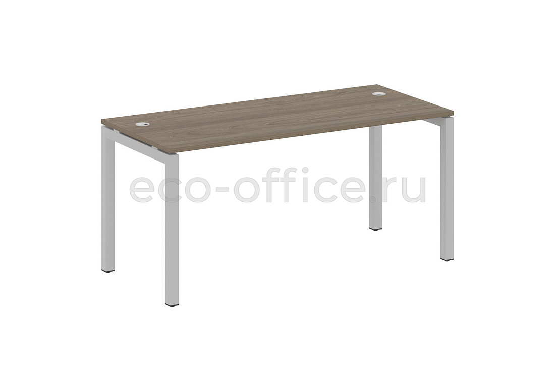 Стол письменный METAL SYSTEM QUATTRO 5x5 50БП.СП-4 Вяз Благородный / Серый металл купить в Москве