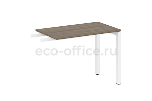 Приставной элемент на П-образном м/к METAL SYSTEM QUATTRO 5x5 50БП.ПР-3 Вяз Благородный / Белый металл фото