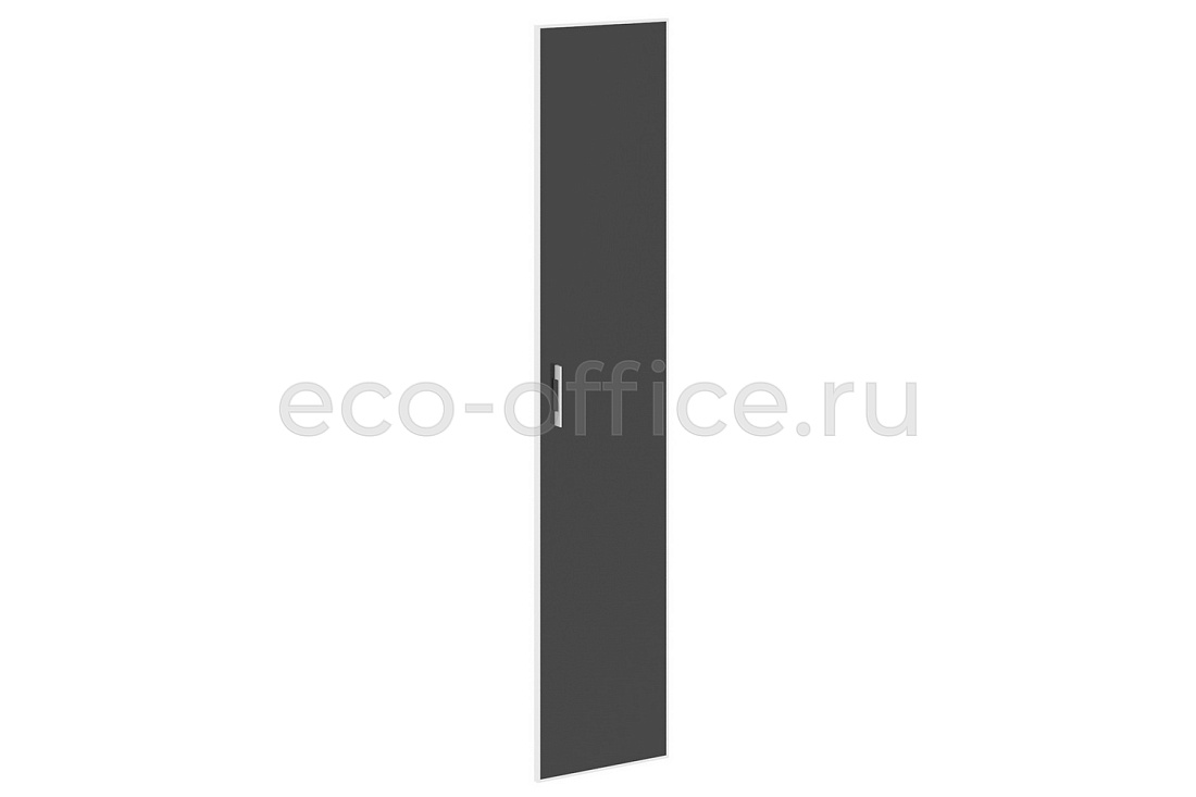 Дверь высокая стеклянная правая YALTA LT.S-1 R (R) black Чёрное стекло купить в Москве