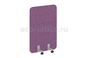 Перегородка на металлических опорах, на роликах R-LINE SOFT AP.R-80-120 Рогожка Romeo 01 / Серый металл фото