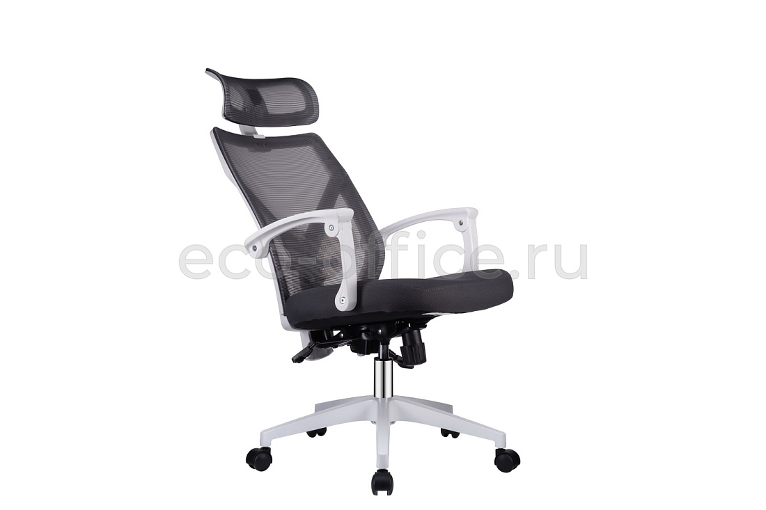 Кресло RV Chair OLIVER W-203 AC Белый пластик / Серая сетка  стоимость
