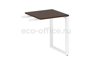 Приставной элемент на О-образном м/к METAL SYSTEM STYLE БО.ПР-1 Венге Цаво / Белый металл фото