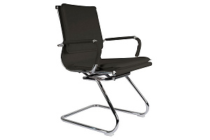 Конференц-кресло RV Chair HUGO 6003-3EC Чёрная экокожа фото