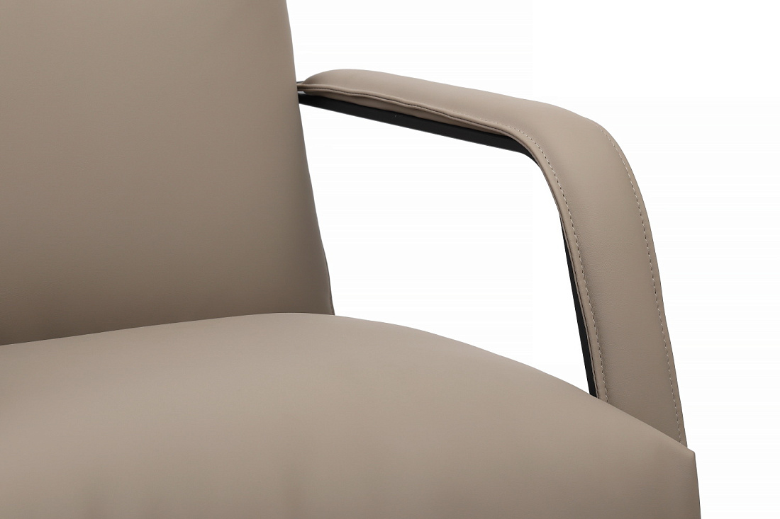 конференц-кресло rv chair otto cv-p001bs бежевая экокожа фото