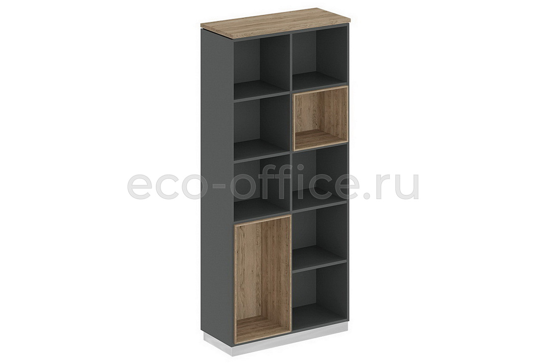 Стеллаж высокий CITY СИ 302-1 Дуб Гладстоун светлый / Дуб Гладстоун светлый / Антрацит   стоимость