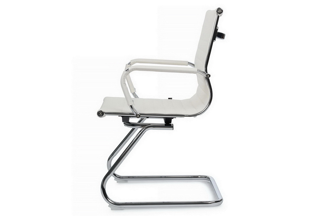 Конференц-кресло RV Chair HUGO 6002-3E Белая экокожа  стоимость